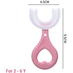 Food Grade Silicone U-vormige Tandenborstel Voor Kinderen 2-12 Jaar 360 Graden Orale Cleaning Zachte Haren Kids Dental care Tool
