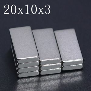 5/10/20/50Pcs 20X10X3 Neodymium Magneet 20Mm X 10Mm X 3Mm N35 Ndfeb Blok Super Krachtige Sterke Permanente Magnetische Imanes