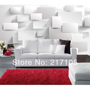Custom 3d stereoscopische driedimensionale box behang behang slaapkamer woonkamer tv achtergrond voor waterdichte vinyl behang