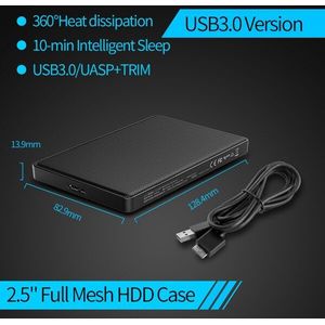 ORICO 2.5 Inch SATA naar USB 3.1 3.0 Type C HDD SSD Case 2 4 TB Harde Schijf Doos externe HDD Behuizing Voor Samsung Seagate SSD