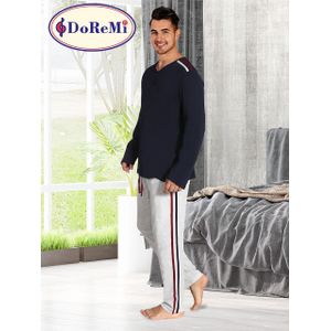 % 100 Premium Katoen 2 Stuks Nachtkleding Set Voor Mannen-Nachthemden Pyjama Sleepshirts Homewear Nachthemd Topnight Dragen Pyjama