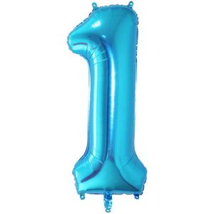 Ballonnen Digitale Aluminium Folie Ballonnen Verjaardag Bruiloft Decoratie 32-inch Blauwe Cijfers