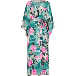 Vrouwen Zomer Flare Mouw Strand Jurk Badpak Print Kimono Beach Cover Up Chiffon Bikini Pareos Saida De Praia # T1G