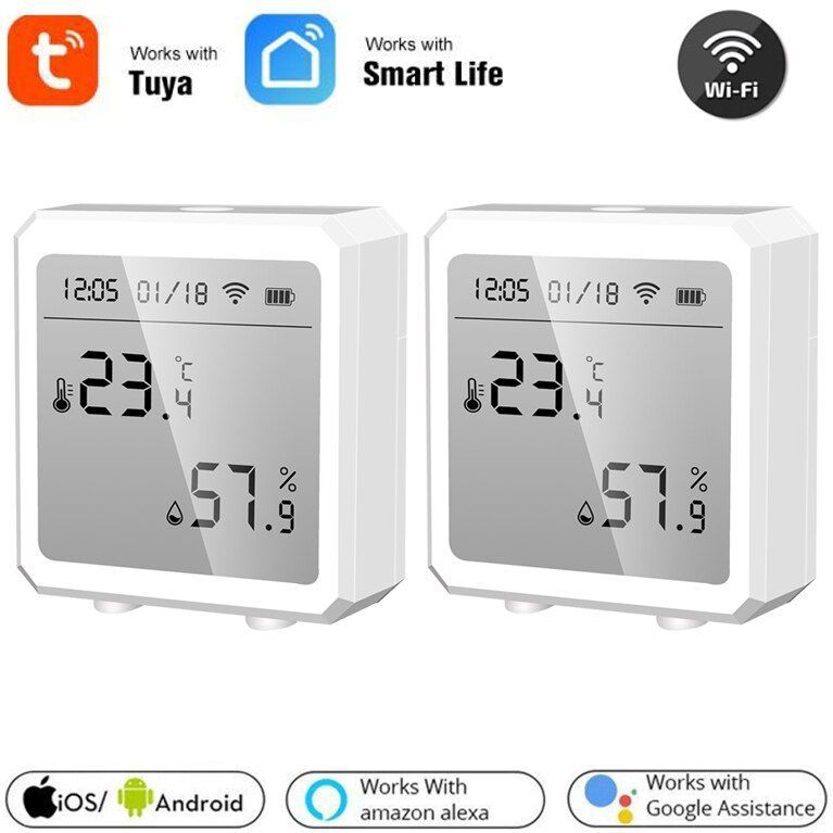 Tuya - ZN307071 - Temperatuur Vochtigheid Sensor - Digitaal - Indoor