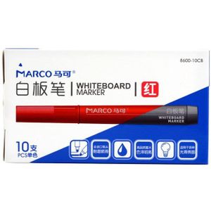MARCO 8600 whiteboard pen water uitwisbare pen niet-giftig en te vegen Schetsblok pen blauw groen rood