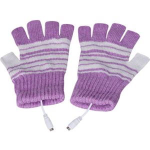 1 paar USB Verwarming Handschoenen Verwarmde Warm Wasbaar Winter Outdoor Fietsen Skiën Handschoenen Zacht En Comfortabel Handschoenen voor Vrouwen Mannen