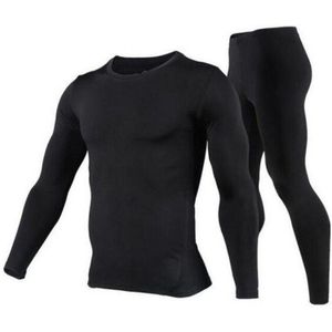 Mannen Fleece Gevoerde Thermische Ondergoed Set Motorfiets Skiën Base Layer Winter Warme Lange Onderbroek Shirts & Tops Bottom Pak