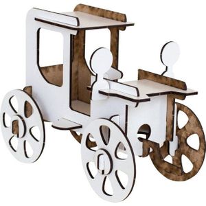 Vreugde En Speelgoed 3D Houten Puzzel-Antieke Auto (Wit) 424728990