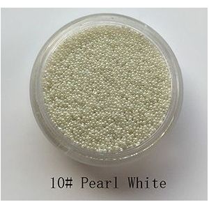 3D Rijst Wit Manicure 0.4mm Micro Crystal Glazen Kralen Nail Art Magic Tiny Clear Caviar Strass Voor Nagels decoraties
