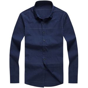 Mannen Shirt Lange Mouw Slim Fit Shirts Lente Toevallige Mannelijke Tops Katoenen Shirts Blauw Groen Wit 8731