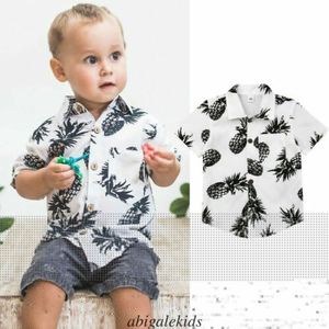 Emmababy Baby Kleding Zomer Kids Baby Jongens Ananas Katoen Shirts Tops Leeftijd 1 2 3 4 5 6 Jaar