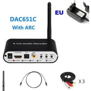 Hdmi-Compatibel Arc 5.1CH Audio Decoder Bluetooth-Compatibel 5.0 Reciever Dac Optische Coaxiale U Spelen Om 5.1ch Dac converter Dac