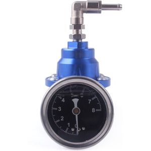 7 Kleur Universele Verstelbare Aluminium Fuel Pressure Regulator Met Gauge Kit Blauw Gouden Grijs Paars Zilver Geel