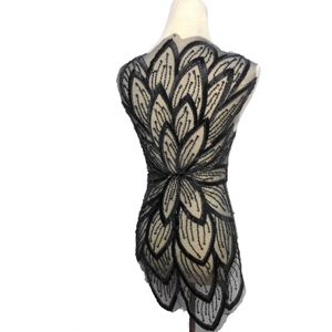 La Belleza Kralen Applique Patch, Grote Patch, Handgemaakte Crystal Rhinestones Gown Applique Accessoires, Goud Zwart Patch