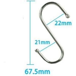 10 Stks/set Metalen S Vormige Haken Badkamer Keuken Kapstokken Multifunctionele Sundriesopslag Haken Hangers Houder