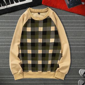 Mannen Sweatshirts Streetwear Mode Harajuku Hip Hop Hoodies Mannelijke Plaid Truien Tops Heren Kleding Uitloper Plus Size Size 5XL