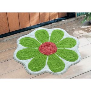 65*65 cm roze/groen/grijs bloem vormige tapijt absorberende mat voet pad badkamer anti slip carpet seat pad