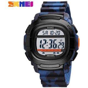 Skmei Dual Time Sport Horloges Mens Chrono Countdown Digitale Mannen Horloges Pu Lederen Led Backlight Uur Montre Homme