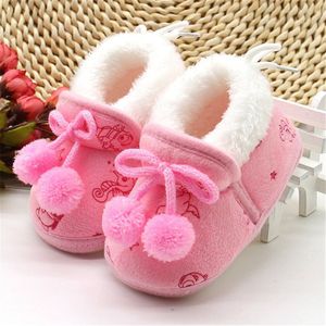 Winter Zoete Pasgeboren Baby Meisjes Prinses Winter Laarzen Eerste Wandelaars Zachte Zolen Baby Peuter Kinderen Meisje Schoeisel Schoenen