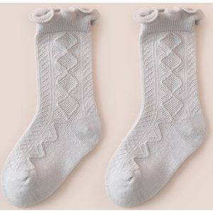 Herfst Winter Warm Baby Sokken Leuke Effen Kleur Lange Baby Peuter Ruche Sokken Zachte Katoenen Elastische Kids Meisje Jongen Floor sokken
