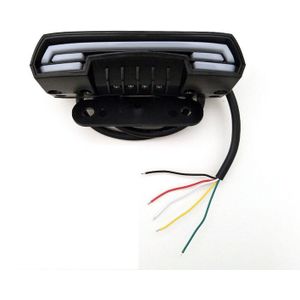 Dynamische Achterlicht, Signaal Licht, remlicht/36V-60V Universele Led Drie-In-een Achterlicht Voor Elektrische Fiets/scooter/Motorfiets