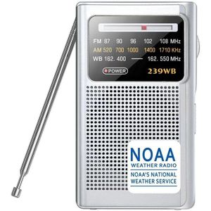 Fm Am Noaa Pointer Tuning Radio Dsp Mini Handheld Radio Speaker Draagbare Pocket Radio Ontvanger Met Weer Waarschuwing