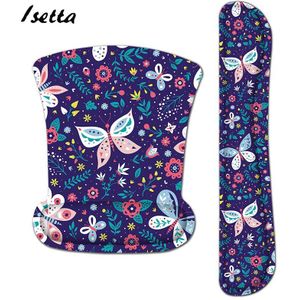 Muismat Polssteun Toetsenbord Pad Polssteun Pad en Muis Silicagel Polssteun Ondersteuning met Memory Foam