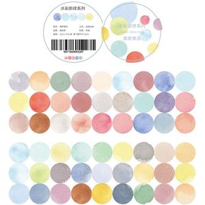 Journamm 60Mm * 3M Aquarel Dot Washi Tapes Scrapbooking Diy Deco Voor Tijdschrift Creatieve Briefpapier Japanse Kawaii Masking tapes