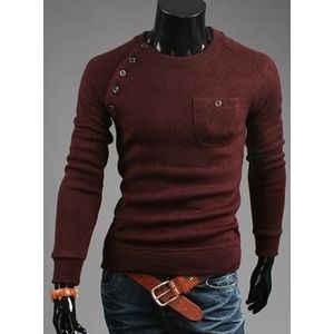 Mannen Trui Casual O-hals Trui Truien Mannen Kleding Herfst Solid Pocket Pull Homme Kasjmier Wol Dunne Truien Tops