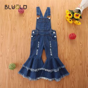 Koreaanse Versie Kinderen Denim Overalls Lente Herfst 0-6 Jaar Oude Meisjes Baby Casual Broek Mode Alle-wedstrijd Jumpsuit 2022