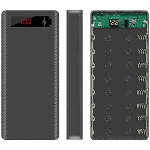 L8 Lcd Display 8X18650 Batterij Case Power Bank Shell Lader Doos Zonder Batterij