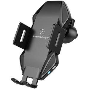 Ntonpower Qi Wireless Car Charger 10W Snel Opladen Voor Iphone 11 Xs X 8 Intelligente Infrarood Auto Draadloze Oplader telefoon Houder