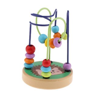 Kleurrijke Houten Kraal Maze Achtbaan Activiteit Cube Educatief Abacus Kralen Cirkel Speelgoed Voor Kinderen Baby Peuters Kids