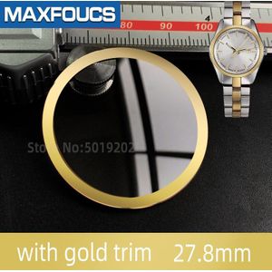 Sapphire Crystal Voor Centrix Serie R30939013 R30941162 Horloge Glas Met Rose Goud/Zilver Zwart/Gold Trim Onderdelen Voor rado