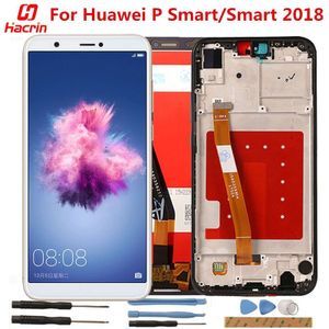 Voor Huawei P Smart Lcd-scherm + Touch Screen Met Frame Getest Geen Dode Pixel Scherm Vervanging Voor Huawei P smart 5.65Inch