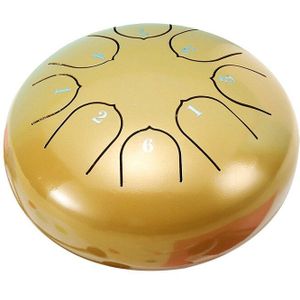 Tong Drum 6 Inch 8 Tune Staal Hand Pan Drum Tank Drums Met Drumsticks Draagtas Slaginstrumenten Handpan