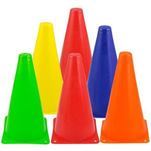 6Pcs Kleurrijke Plastic Slalom Rolschaatsen Stapel Mini Kegels Verkeersborden Marks