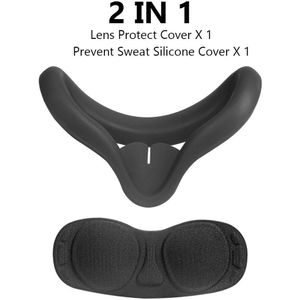 Nieuw Soft Anti-Zweet Siliconen Oogmasker Cover Voor Oculus Quest 2 Vr Bril Unisex Licht Blokkeren Anti-lekkage Gezicht Eye Cover Pad