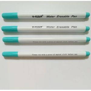 Vclear Blauw Water Uitwisbare Marker Witte Water Oplosbare Pen Paars Air Uitwisbare Stof Markering Pen Roze Stof Verf Marker Pen