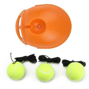 3 Ballen + Singles Tennis Trainer Rebound Ballen Terug Base Tool