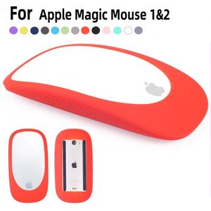 Magic Mouse Shell Silicone Skin Muis Cover Siliconen Muis Beschermhoes Voor Apple Magic Mouse 1/2 (China Red)