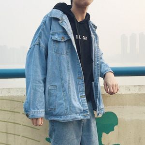 Lappster Mannen Japanse Streetwear Casual Meisje Print Denim Jas Grafische Koreaanse Stijl Zwart Jeans Jas Vintage Windjack