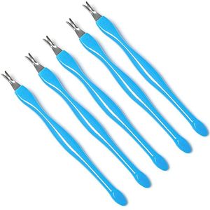 5Pcs Cuticle Pusher Manicure Tool Voor Trim Dode Huid Vork Nipper Pusher Trimmer Cuticle Remover Pusher Tool