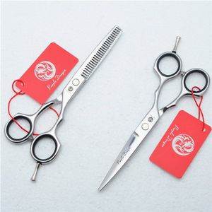 5.5 ''16 Cm Paarse Draak Zilverachtige Kleur Professionele Haar Schaar Kapsalon Kappers Blikscharen Dunner Schaar Z1004