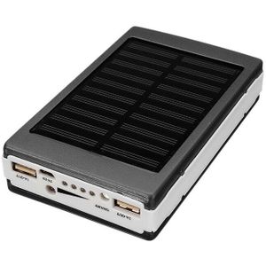 Draagbare Diy 5X18650 Powerbank Pover Power Bank 18650 Solar Power Bank Case Box Dual Usb Kit Telefoon Oplader zaklamp