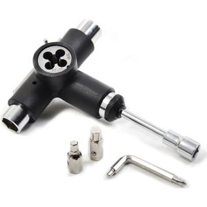 Skateboard Moersleutel Skateboard Reparatie Kit Semi-Automatische Tool Skate Board T-Vorm Multifunctionele Roller Skate Zware Wrench