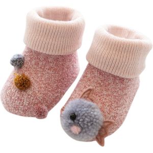 Peuter Kinderen Voet Sokken Winter Warm Peuter Kids baby Jongens Meisjes Cartoon 3D Dier Anti-Slip Gebreide Warme Sokken носки детские