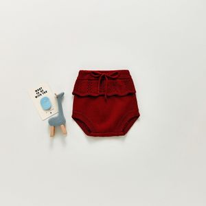 Zomer Baby Shorts Mode Baby Meisje Gebreide Shorts Ruche Gebreide Pp Broek Voor Meisjes Kids Korte Broek Katoen