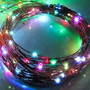 1M LED Wijnfles Cap Kurk Koperdraad String Silver Wire String 10 LEDs Waterdichte Kleur Festival Party lights String