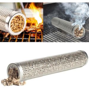 Ronde Bbq Grill Koud Roken Mesh Buis Rook Generator Rvs Roker Hout Pellet Keuken Buiten Barbecue Benodigdheden